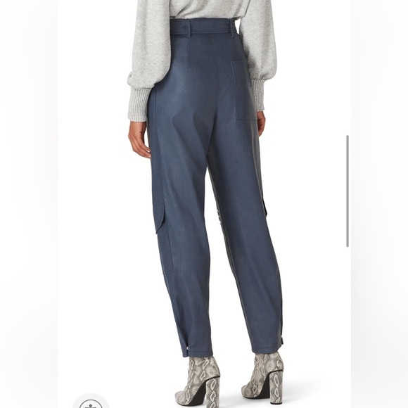 Tanya Taylor Megan High-Waisted Faux Leather Pants - Picture 3 of 6